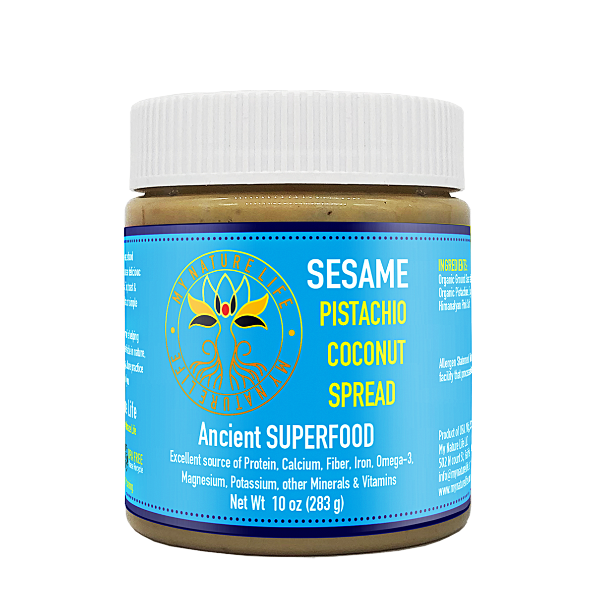 Sesame Pistachio Coconut Spread