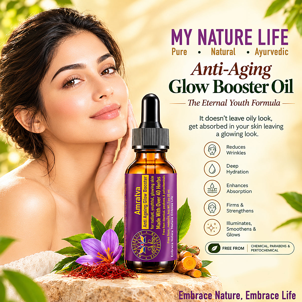 Amritatav Anti Ageing Glow Booster – My Nature Life