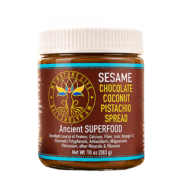 Sesame Chocolate Coconut Pistachio Spread