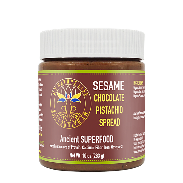 Sesame Chocolate Pistachio Spread
